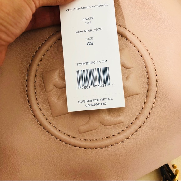 Tory Burch Fleming mink pink mini backpack - Picture 4 of 6